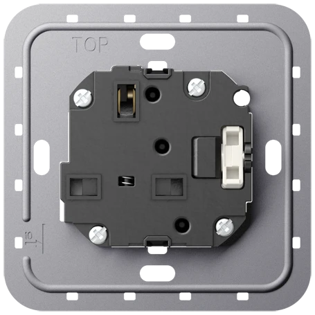 AbschaltbarereSteckdoseneinsatz, British Standard 1363, for rectangular British Standard wall boxes