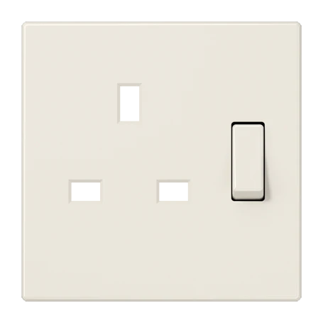 Centre plate for socket insert BS 2171 EINS and 3171 EINS, duroplastic, ivory