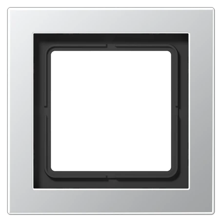Frame 1-gang, suitable for British Standard installations (supporting frame 80 x 80), aluminium