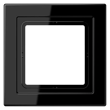 Frame 1-gang, suitable for British Standard installations (supporting frame 80 x 80), black