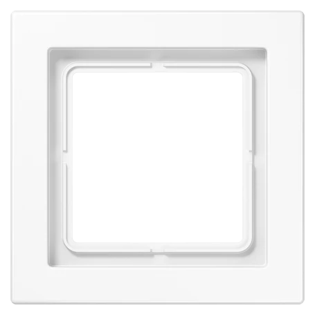 Frame 1-gang, suitable for British Standard installations (supporting frame 80 x 80), white