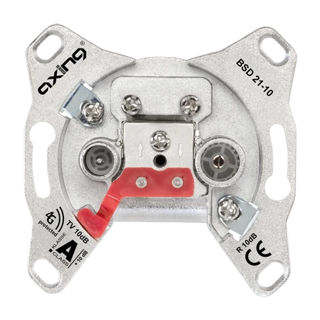 TV-FM extended broadband outlet, loop through outlet