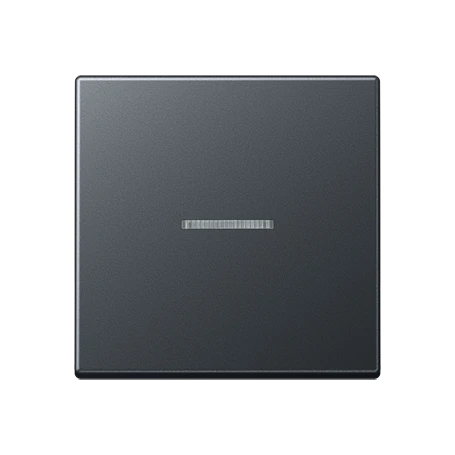 JUNG HOME push-button, with lens, matt anthracite