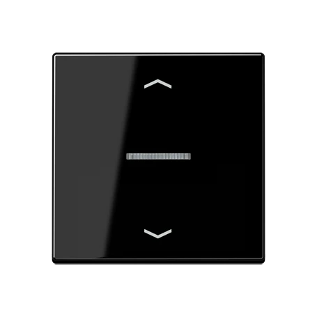 JUNG HOME push-button 1-gang, with arrow symbols, with lens, black