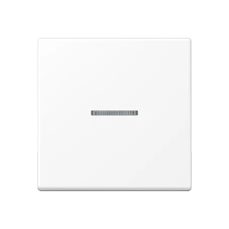 JUNG HOME push-button, with lens, matt snow white