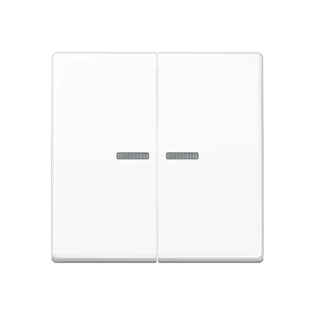 JUNG HOME push-button, with lens, Thermoplastic, white