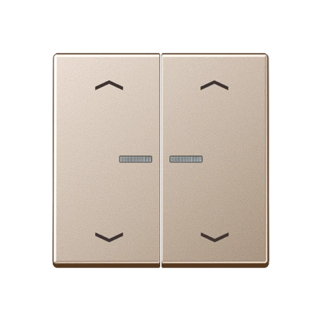 JUNG HOME push-button, with arrow symbols, with lens, champagne