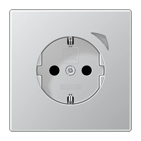 JUNG HOME SCHUKO® Steckdose Energy, Safety Plus, Aluminium