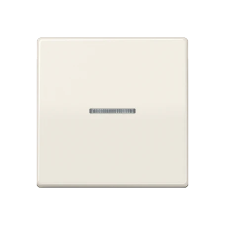 JUNG HOME push-button, with lens, ivory