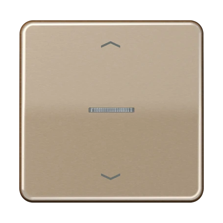 Pulsante JUNG HOME, con simboli freccia, illuminabile, bronzo dorato
