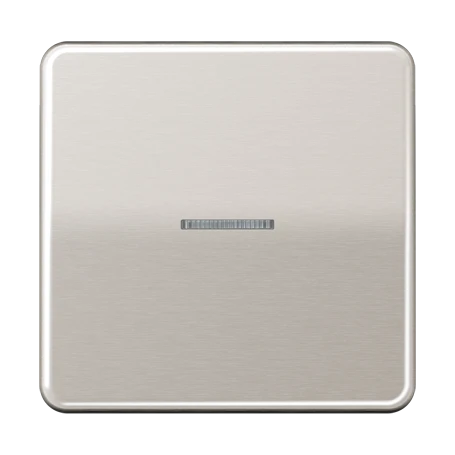 JUNG HOME push-button, with lens, platinum