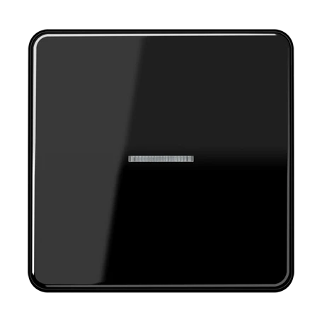 JUNG HOME push-button, with lens, black