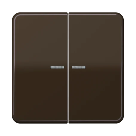 JUNG HOME push-button, with lens, brown