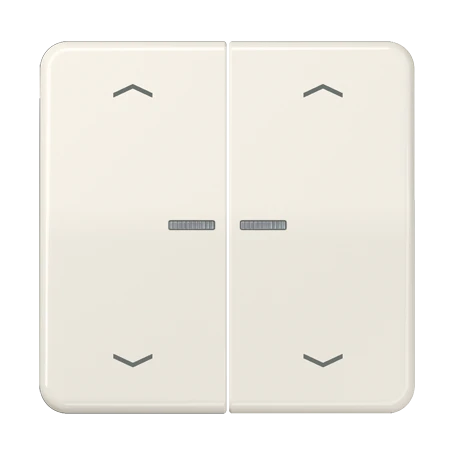 JUNG HOME push-button, with arrow symbols, with lens, ivory