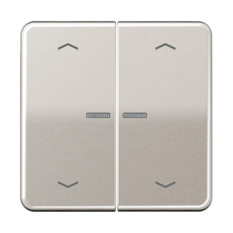 JUNG HOME push-button, with arrow symbols, with lens, platinum
