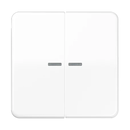 JUNG HOME push-button, with lens, white