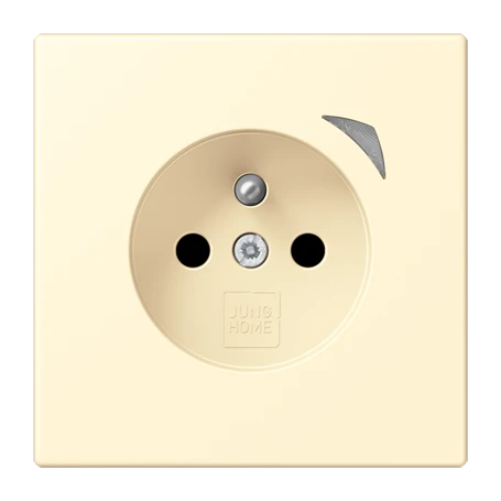 Prise JUNG HOME, système français et belge, Safety Plus, blanc (32001)