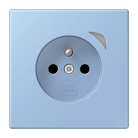 Prise JUNG HOME, système français et belge, Safety Plus, outremer moyen