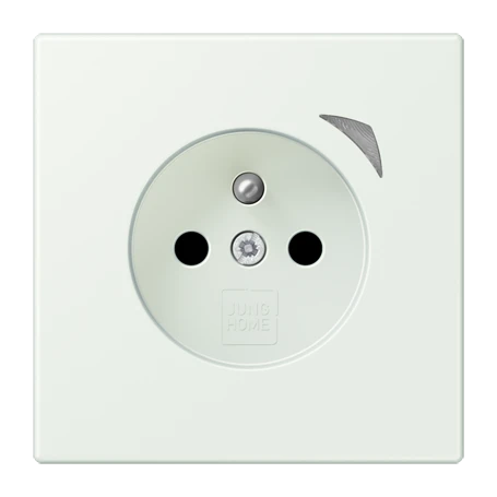 Prise JUNG HOME, système français et belge, Safety Plus, outremer gris