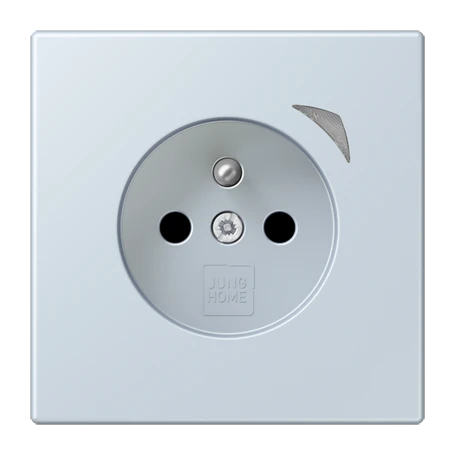Prise JUNG HOME Energy, système français et belge, Safety Plus, outremer pale