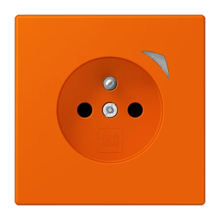 Prise JUNG HOME Energy, système français et belge, Safety Plus, orange