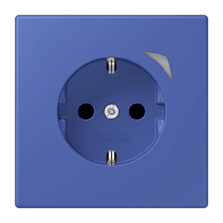 JUNG HOME SCHUKO® socket Energy, Safety Plus, bleu outremer 31