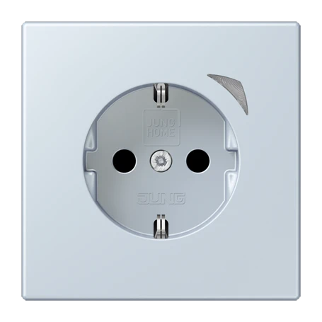 JUNG HOME SCHUKO® socket Energy, Safety Plus, outremer pale
