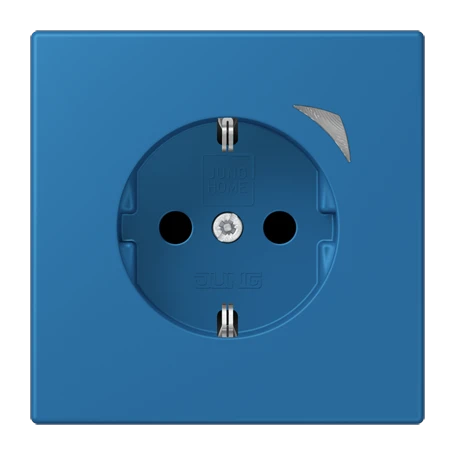 JUNG HOME SCHUKO® socket Energy, Safety Plus, bleu céruléen 31