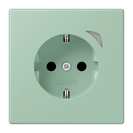 JUNG HOME SCHUKO® socket Energy, Safety Plus, vert anglais clair
