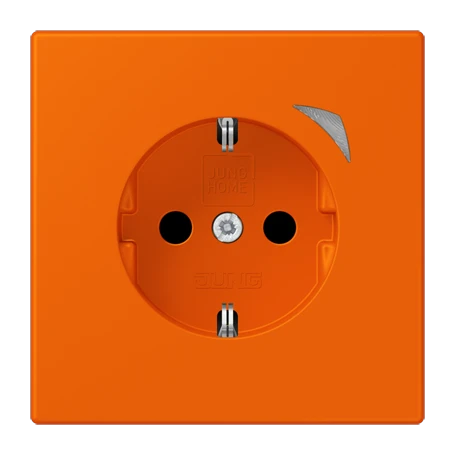 JUNG HOME SCHUKO® socket Energy, Safety Plus, orange