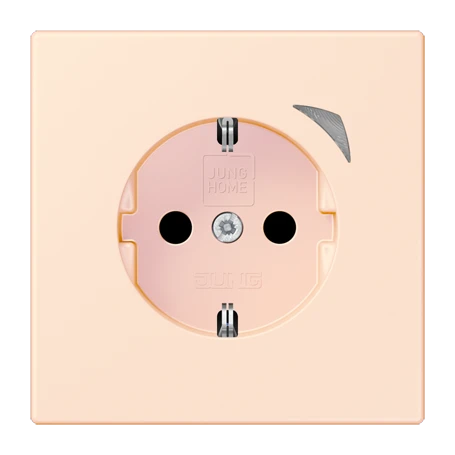 Prise JUNG HOME version SCHUKO® Energy, Safety Plus, orange pâle