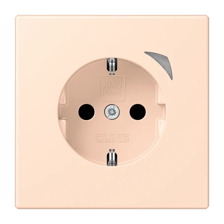 Prise JUNG HOME version SCHUKO® Energy, Safety Plus, rose pâle