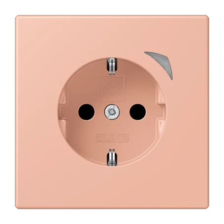 Prise JUNG HOME version SCHUKO® Energy, Safety Plus, rose clair
