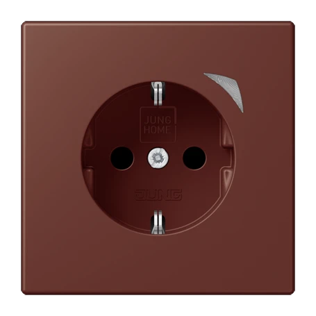 Prise JUNG HOME version SCHUKO® Energy, Safety Plus, terre sienne brûlée 31