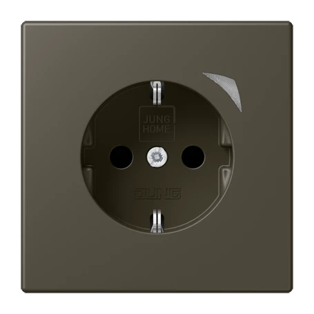 Prise JUNG HOME version SCHUKO® Energy, Safety Plus, ombre naturelle 31