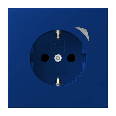 Prise JUNG HOME version SCHUKO® Energy, Safety Plus, bleu outremer foncé