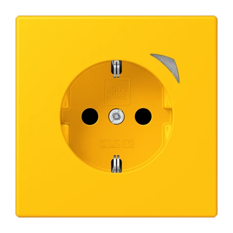 Prise JUNG HOME version SCHUKO® Energy, Safety Plus, le jaune vif