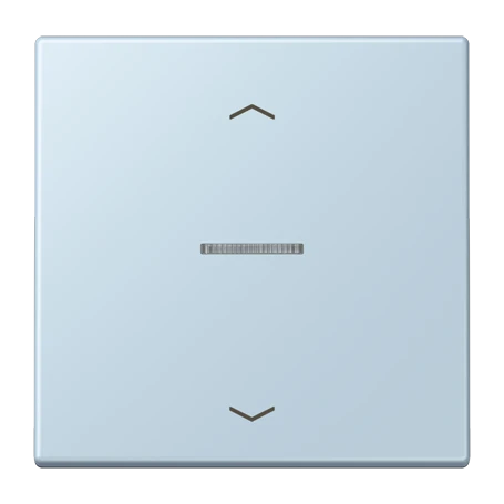 Bouton poussoir JUNG HOME 1 voie, avec symboles flèches, avec voyant crayon, outremer clair (32022)