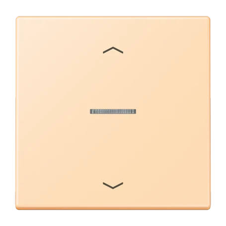 Bouton poussoir JUNG HOME 1 voie, avec symboles flèches, avec voyant crayon, ocre (32060)