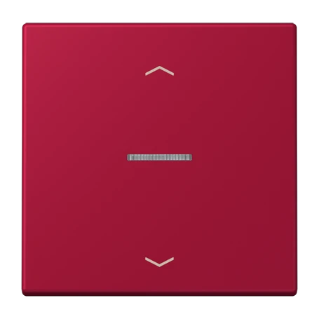 Bouton poussoir JUNG HOME 1 voie, avec symboles flèches, avec voyant crayon, rouge carmin (32100)