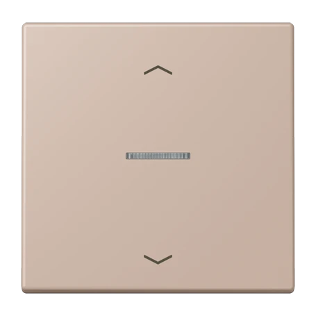 Bouton poussoir JUNG HOME 1 voie, avec symboles flèches, avec voyant crayon, ombre brûlée claire (32131)