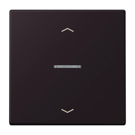 Bouton poussoir JUNG HOME 1 voie, avec symboles flèches, avec voyant crayon, noir d'ivoire (4320E)