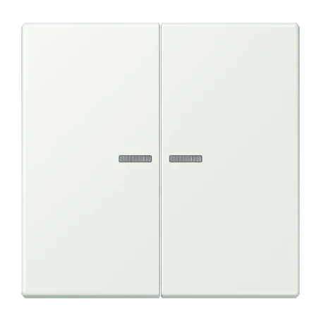 JUNG HOME push-button 2-gang, with lens, outremer gris (32024)