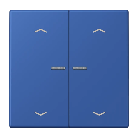 JUNG HOME Taster 2fach, mit Pfeilsymbolen, mit Lichtleiter, bleu outremer 59 (4320K)