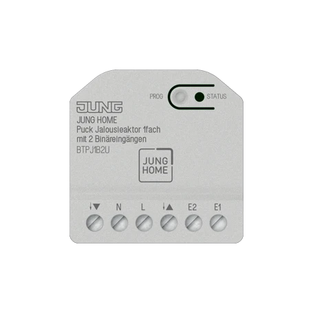 Actuador persianas JUNG HOME Puck 1 fase con 2 entradas binarias