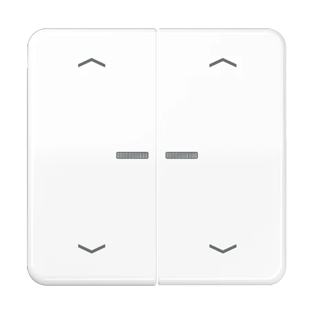 Rocker 1-gang, F10, white