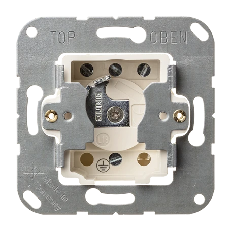 Sleutelschakelaar (basiselement) met demontagebeveiliging, Impulsgever (wissel), 1-polig, 10 A 250 V ~