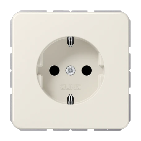 SCHUKO®-Steckdose, Duroplast, weiß (ivory)