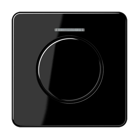 Centre plate with lens, for rotary sensor, with lens, black