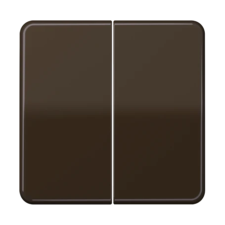 LB Management push-button 2-gang, brown